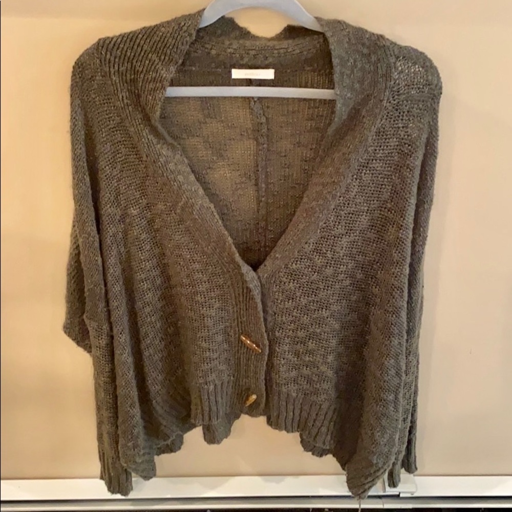 Millau Green Cardigan Sweater One Size